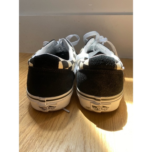Size 9.5 US WOMENS Checkered Vans - Picture 3 of 4